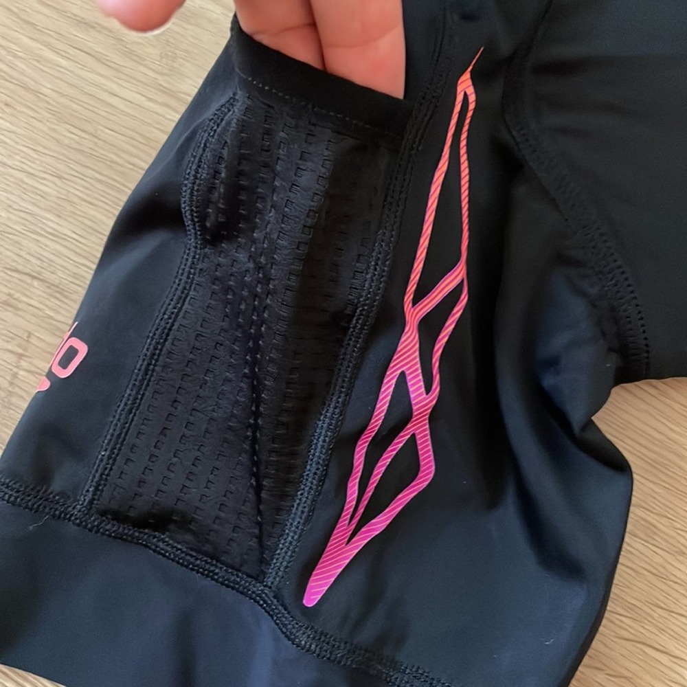 NWT Speedo Fastskin Xenon Tri Shorts Size XS Black Pink Tri Pad Bonded Leg Hem - Picture 13 of 14